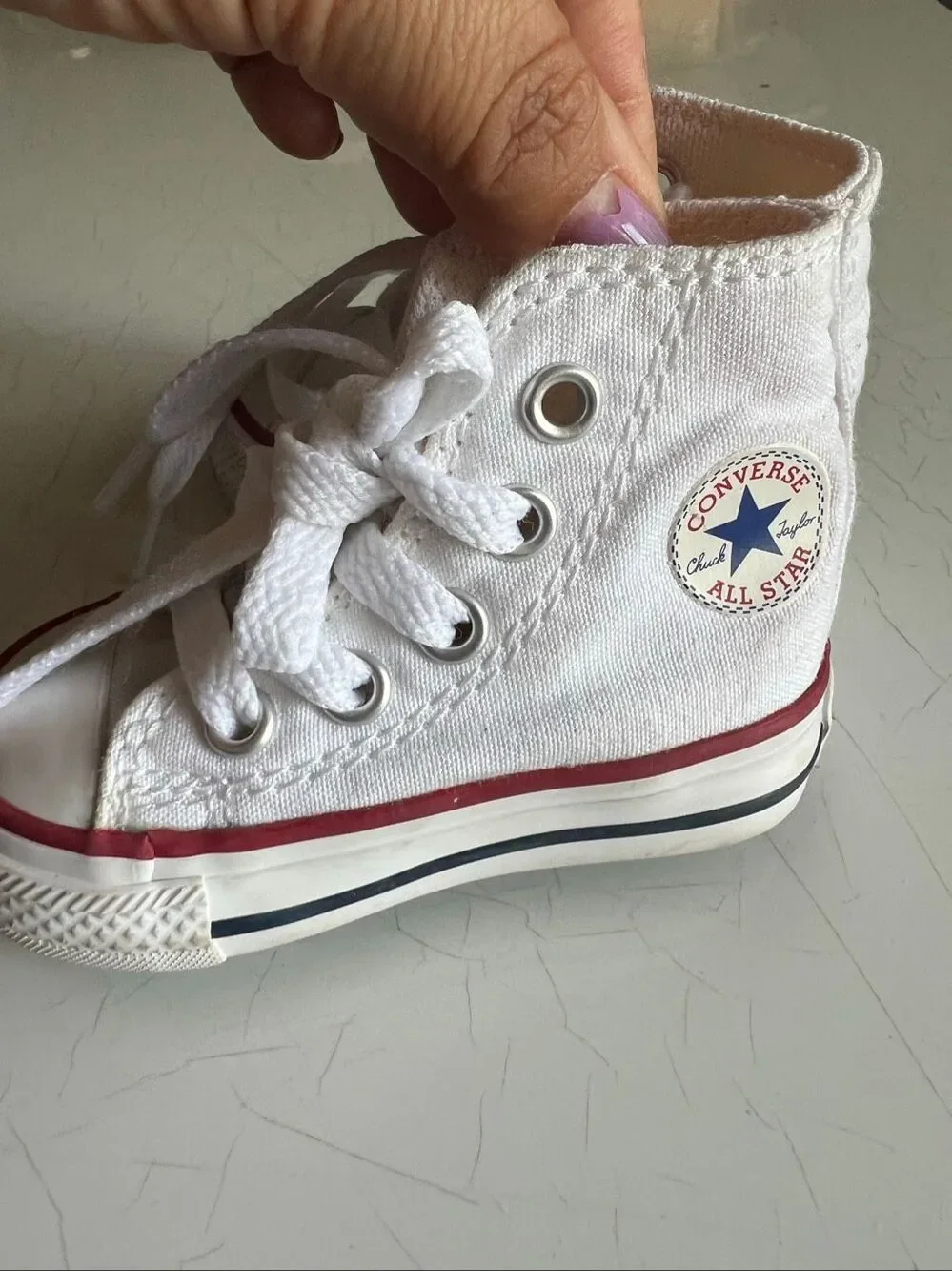 Converse Chuck Taylor All Star High Top Infant Sneakers classic ankle patch